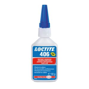 LOCTITE® 406 цианоакрилат, низької в'язкості, для гуми і пластиків які важко склеюються