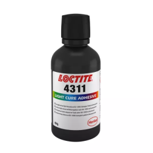 Loctite 4311 цианоакрилат УФ полімеризації, схвалений для медицини, ультрапрозорий